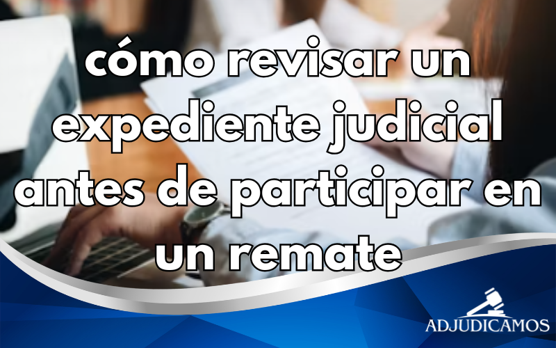 cómo revisar un expediente judicial antes de participar en un remate